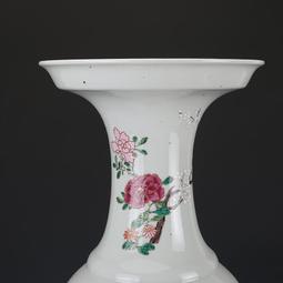 大清雍正年制胭脂紅福桶瓶 包老瓷器 舊貨老貨 收藏品 歷史價格詳細信息