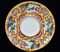 古玩古董瓷器收藏清乾隆年霽藍鎏金雕刻仙鶴牡丹紋爬花賞瓶擺件 歷史價格詳細信息