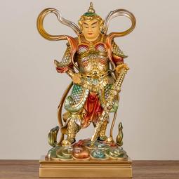 純銅彩繪關公店鋪辦公室開業公司招財擺件家用關二爺神像武財神 歷史價格詳細信息