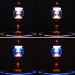 佛燈 蓮花燈佛供燈家用LED七彩水晶帶佛曲供佛燈長明燈佛前供燈一對買它 買它 歷史價格詳細信息