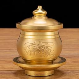 純銅佛前供瓶家用供奉財神佛堂觀音凈水瓶佛具用品供佛心經花瓶 歷史價格詳細信息