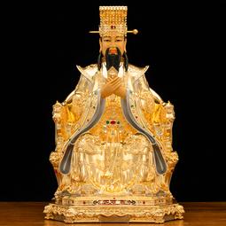 純銅鎏金玉帝王母神像家用供奉擺件玉皇大帝王母娘娘道家西王母像 歷史價格詳細信息