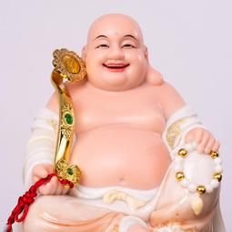 漢白玉彌勒佛菩薩大肚笑佛招財擺件家用彌勒佛佛像大肚開心笑佛像 歷史價格詳細信息