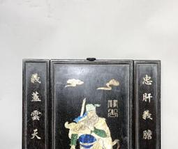 紫檀財神到鑲貝殼彩貝中堂掛屏掛匾滿金星牛毛紋清晰老貨舊貨收藏 歷史價格詳細信息