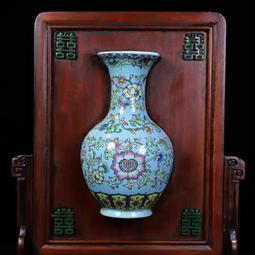 古玩雜項古董老貨民間收淘老舊物件花梨木鑲青花瓷瓶屏風桌面擺件 歷史價格詳細信息