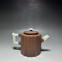 紫砂壺宜興手工名家刻繪方壺大容量原礦紫泥六方雪華茶具 歷史價格詳細信息