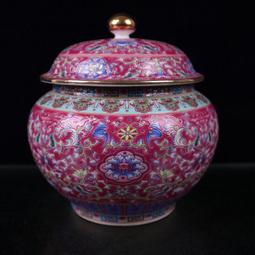 古董古玩老瓷器花瓶 清雍正御制墨彩描金雙鳳紋蓋罐 包老保真收藏 歷史價格詳細信息