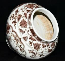 古董古玩老瓷器 元代 柴窯手繪 青花開片魚戲荷花香爐  收藏擺件 歷史價格詳細信息