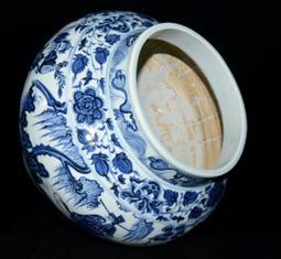 古董古玩瓷器收藏青花純手工手繪獅子紋纏枝花大罐老物件包老 歷史價格詳細信息