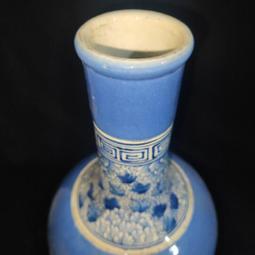 清康熙柴窯青花龍紋扁瓶 古董古玩收藏品 仿古瓷器擺件舊貨老貨 歷史價格詳細信息