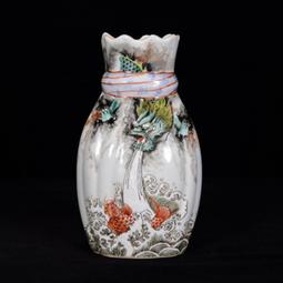 古董古玩明清官窯老瓷器收藏 清乾隆綠釉浮雕酒爵 農村舊貨老物件 歷史價格詳細信息