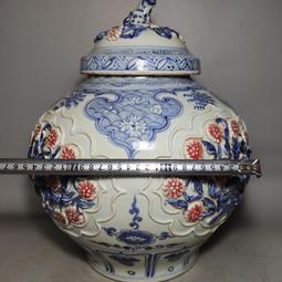 古董古玩明清民窯老瓷器收藏 元代青花釉里紅麒麟鳳凰紋梅瓶 農 歷史價格詳細信息