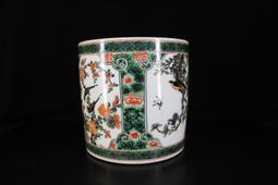 古董古玩官窯老瓷器收藏 清代康熙粉彩白菜壽字盤 包老包真老物件 歷史價格詳細信息