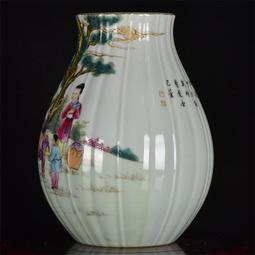 大清雍正年制胭脂紅福桶瓶 包老瓷器 舊貨老貨 收藏品 歷史價格詳細信息