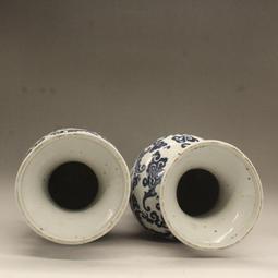 古董古玩明清官窯老瓷器收藏 民國王炳榮雕刻花鳥紋鹿頭尊 農村舊 歷史價格詳細信息