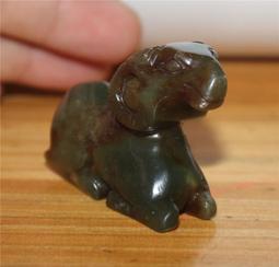 紅山文化 老玉器老物件古玩古董老玉 和田玉牌 玉人送寶吊墜10066 歷史價格詳細信息