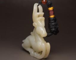 紅山文化 老玉器老物件 博物古玩古董老玉手把件 和田玉童子10052 歷史價格詳細信息