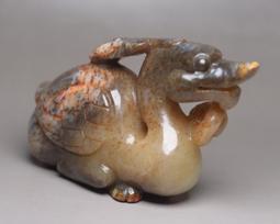 紅山文化博物古玩古董玉器老玉手把件掛件 動物和田玉豬龍10019 歷史價格詳細信息