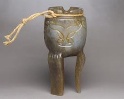 紅山文化 老玉器 博物古玩古董老玉手把件掛件動物和田玉龍鳳呈祥 歷史價格詳細信息