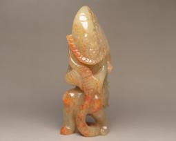 紅山文化 老玉器 博物古玩古董老玉手把件掛件動物和田玉龍鳳呈祥 歷史價格詳細信息