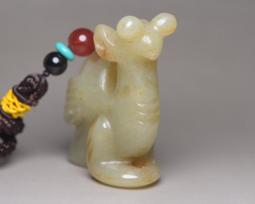 紅山文化博物古玩古董玉器老玉手把件掛件 動物和田玉豬龍10019 歷史價格詳細信息