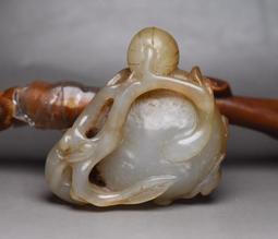 紅山文化玉古玩古董老玉雜項收藏鐵石鐵隕石雙魚玉佩老物 歷史價格詳細信息