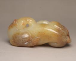 紅山文化博物古玩古董玉器老玉手把件掛件 動物和田玉豬龍10019 歷史價格詳細信息