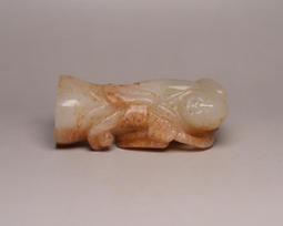 紅山文化玉古玩古董老玉雜項收藏鐵石鐵隕石雙魚玉佩老物 歷史價格詳細信息