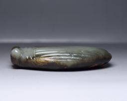 紅山文化 老玉器老物件 博物古玩古董老玉手把件 和田玉童子10052 歷史價格詳細信息