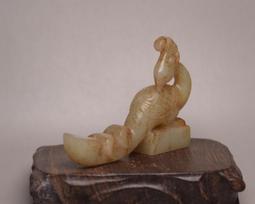 紅山文化玉古玩古董老玉雜項收藏鐵石鐵隕石雙魚玉佩老物 歷史價格詳細信息