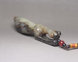 紅山文化玉古玩古董老玉雜項收藏鐵石鐵隕石雙魚玉佩老物 歷史價格詳細信息