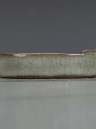 南宋官窯粉青釉花觚 古董古玩收藏品真品 仿古瓷器 宋瓷擺件 歷史價格詳細信息