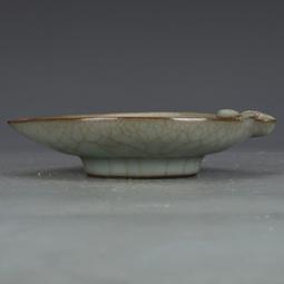 南宋官窯粉青釉花觚 古董古玩收藏品真品 仿古瓷器 宋瓷擺件 歷史價格詳細信息