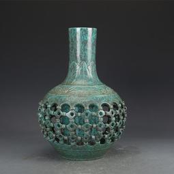 清乾隆瓷器孔雀藍釉龍紋梅瓶古董古玩明清老瓷器舊貨老貨收藏擺件 歷史價格詳細信息