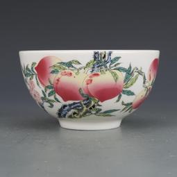 大清乾隆粉彩壽桃蓋罐 仿古瓷器 舊貨老貨 古董古玩 收藏品 歷史價格詳細信息