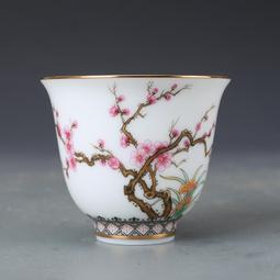 古董古玩瓷器收藏大清乾隆粉彩花鳥紋石榴尊瓶老物件包老 歷史價格詳細信息