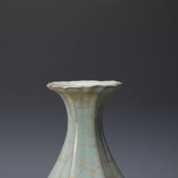 南宋官窯粉青釉花觚 古董古玩收藏品真品 仿古瓷器 宋瓷擺件 歷史價格詳細信息