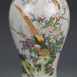 清乾隆瓷器粉彩猛虎圖棒槌瓶仿古瓷器古董古玩舊貨老貨收藏真品 歷史價格詳細信息