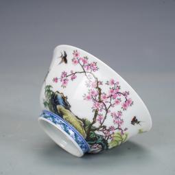 景德鎮茶具粉彩松鶴梅紋主人杯品茗杯仿古瓷器古董古玩收藏擺件 歷史價格詳細信息