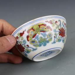 大明成化花杯一對古瓷器古董古玩包老保真收藏品擺件 歷史價格詳細信息