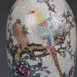 大清乾隆粉彩花開富貴蓋罐  仿古瓷器 舊貨老貨古董古玩收藏品 歷史價格詳細信息