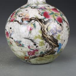 大清乾隆瓷器粉彩雙聯瓶 仿古瓷器古董古玩明清老瓷器收藏真品 歷史價格詳細信息