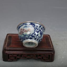 景德鎮仿古老陶泥青花龍鳳紋主人品茗杯古董古玩舊貨老貨收藏真品 歷史價格詳細信息