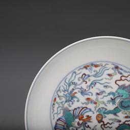 古玩 老貨老龍鳳戲珠手鐲一對，制作的很精致，顏色花紋漂亮，品相尺寸如圖 歷史價格詳細信息