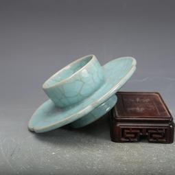 宋瓷收藏南宋官窯粉青釉花口碗古董古玩五大名窯舊貨老貨收藏擺件 歷史價格詳細信息