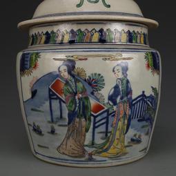 大清康熙年制綠地青花人物棒槌瓶 古董古玩收藏品 老貨舊貨擺件 歷史價格詳細信息