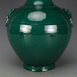 大清康熙年制綠地青花人物棒槌瓶 古董古玩收藏品 老貨舊貨擺件 歷史價格詳細信息