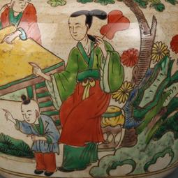 古董古玩瓷器收藏清淺江彩五雙譜人物紋瓶一對27.5X14純手工手繪 歷史價格詳細信息