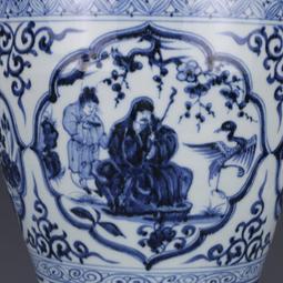 精品古董古玩瓷器清花柴窯手繪鳳紋纏枝花卷草紋花古渣斗 歷史價格詳細信息