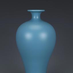 清雍正天藍釉花觚 仿古瓷器 古董古玩 舊貨老貨收藏品手工擺件 歷史價格詳細信息